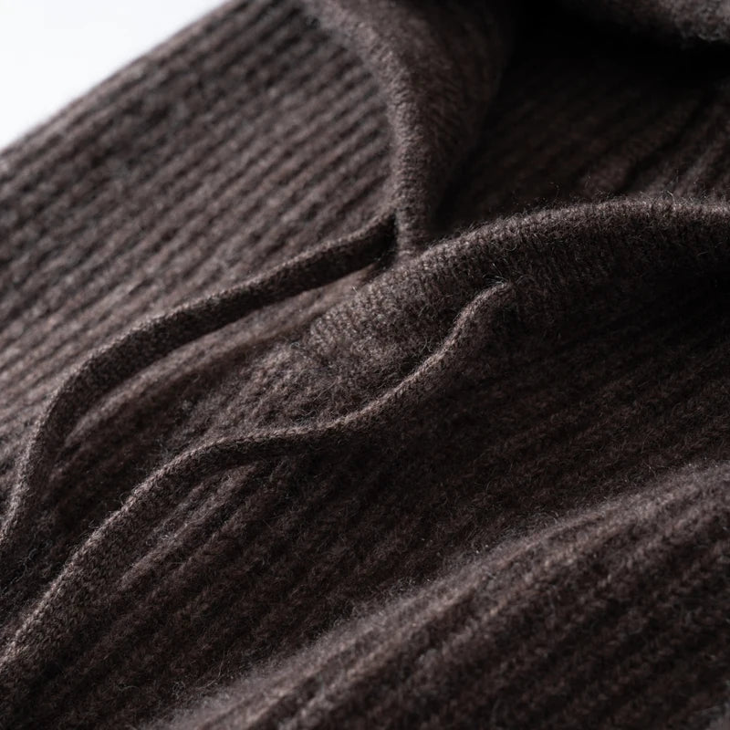 Women's Pure Cashmere Knit Beanie & Scarf Hat