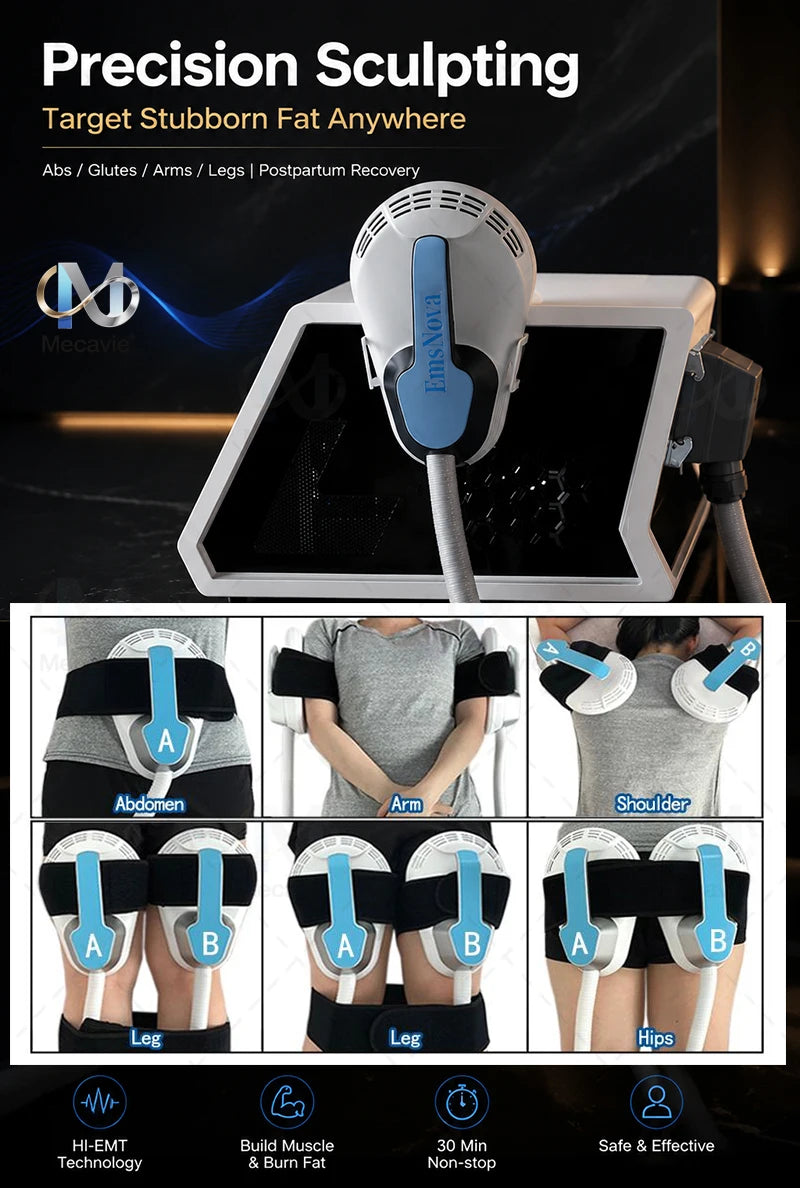 2026Latest EMS Body Building Machine with RF Fat Removal 2 Handles Muscle Sculpting for Fitness And Wellness Body Muscle Stimula