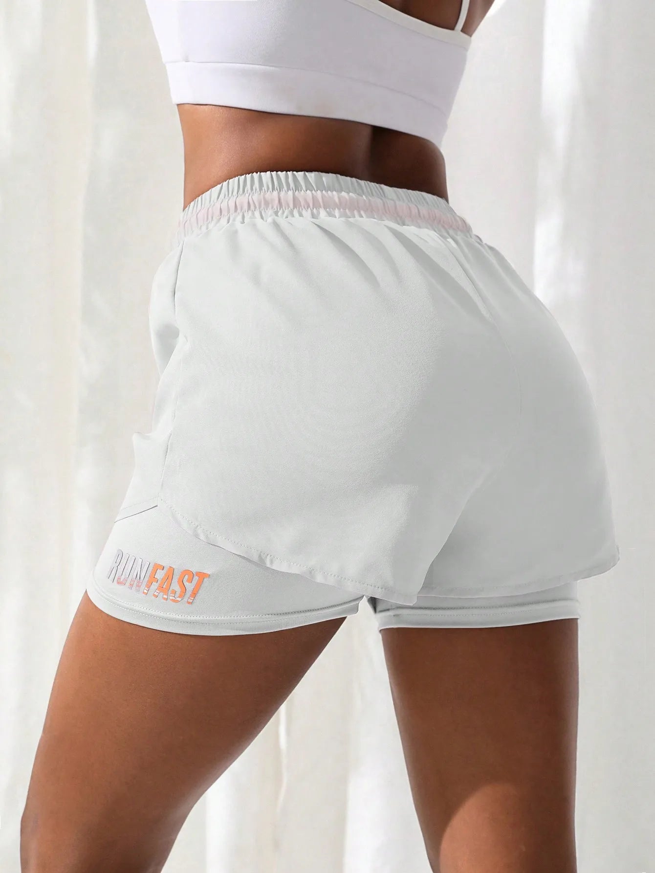 Women's High Rise 2-in-1 Running & Yoga Shorts