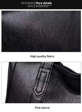 Vintage Vegan Leather Large Capacity Tote