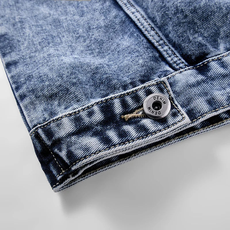 Washed Heavyweight Denim Jacket – Vintage Workwear