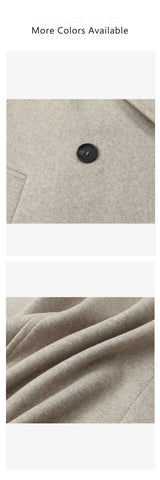 Tri-Color Luxury Loose Collar Coat