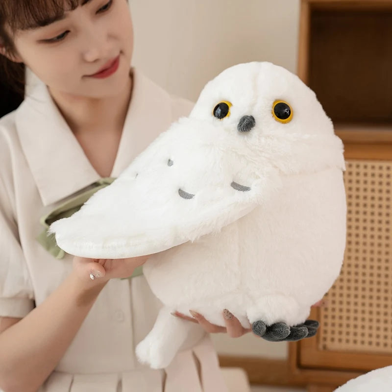 Lifelike Owl Plush Toy – Soft Stuffed Bird Doll 30/36cm