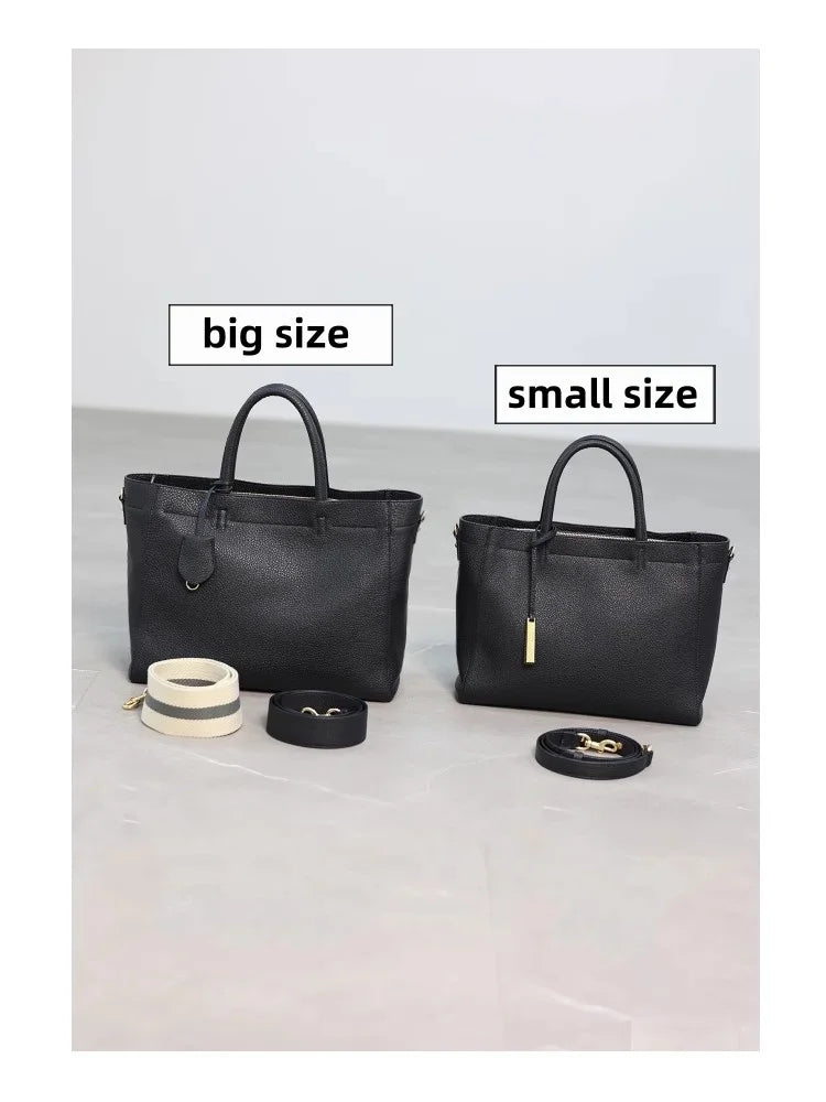 Luxury Women Handbag 100% Real Cow Leather Temperament Single Shoulder Messenger Bag Stuitable For Commuting