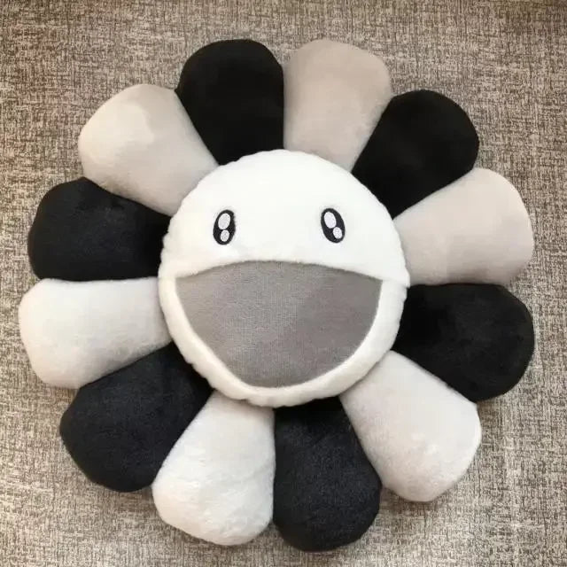 Rainbow Daisy Children's Plush Pillow, Japanese, Sunflower, Floor Game Mat Seat Pillow Sofa House Car Decoration Plush Pillow