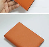 Genuine Leather Credit Card Holder for Women And Men with Free Embossing Personalized High-Quality Protective Bank Card Case