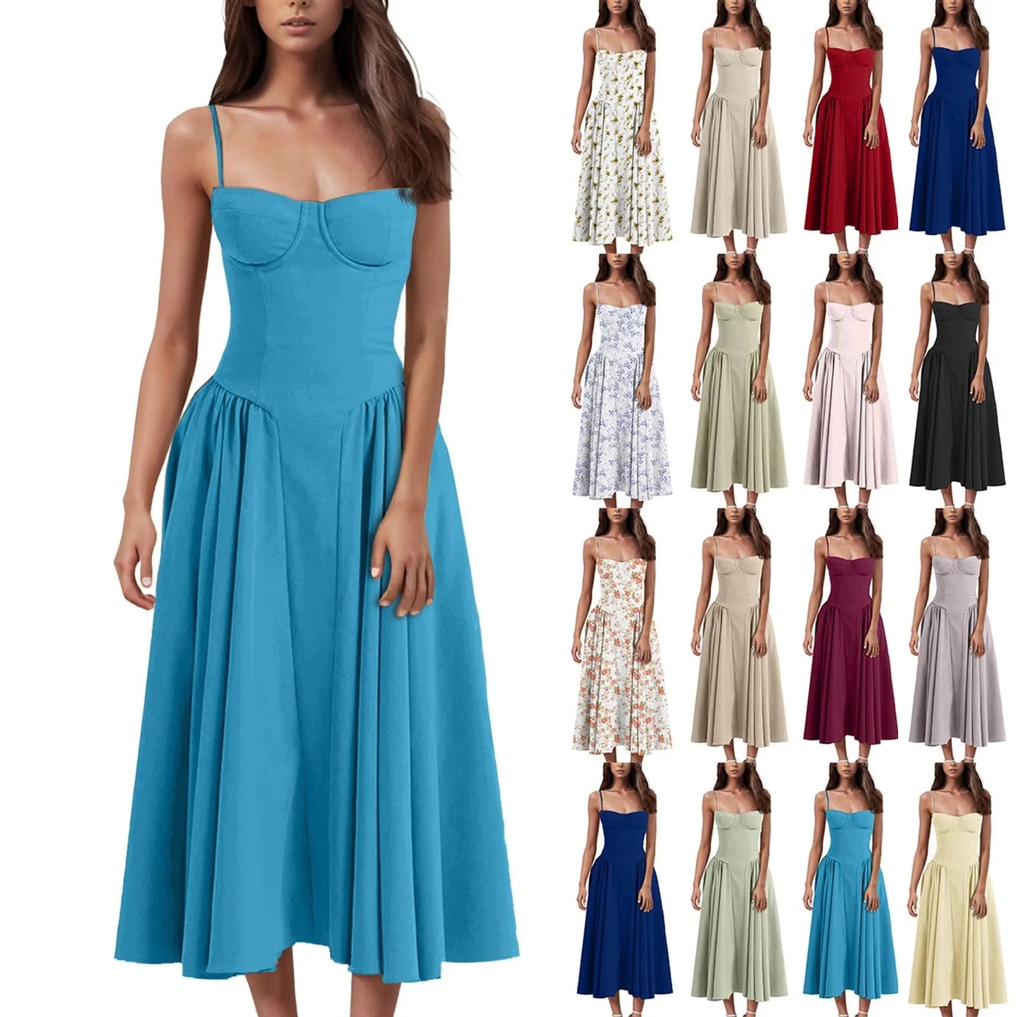 Enchanting Garden Party Midi Dress
