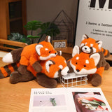 Plush Animal Cuddle Pillow – Raccoon, Fox & Red Panda