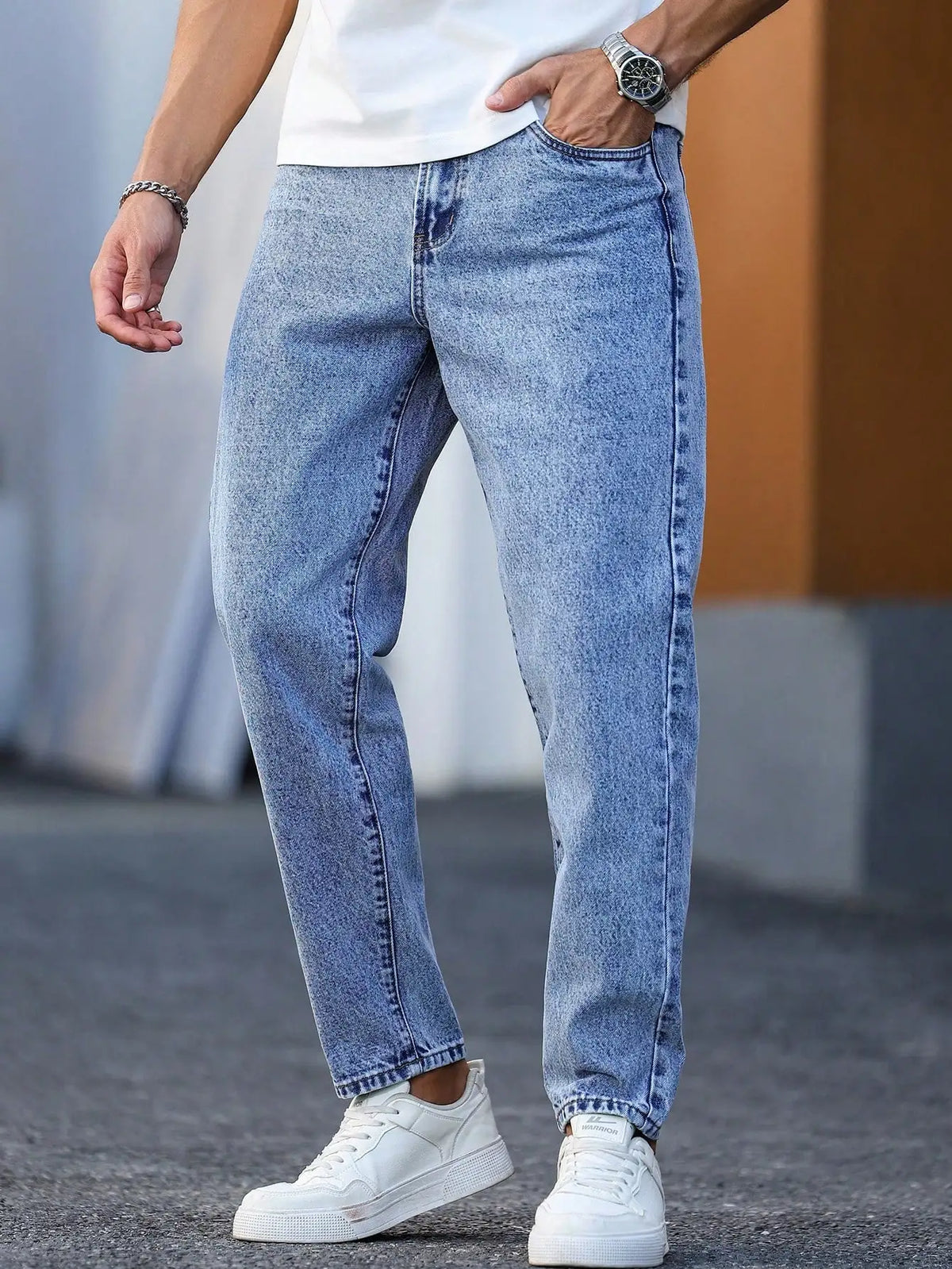 Men's Light Blue Slim Fit Jeans