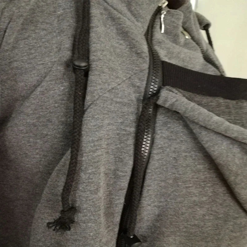Men's Babywearing Zip-Up Hoodie