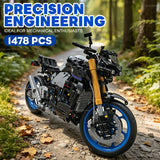 1478pcs Technology Racing Motorcycle Building Blocks Set Fast Speed Bike Small Particle Model DIY Toy for Adult Collectible Gift