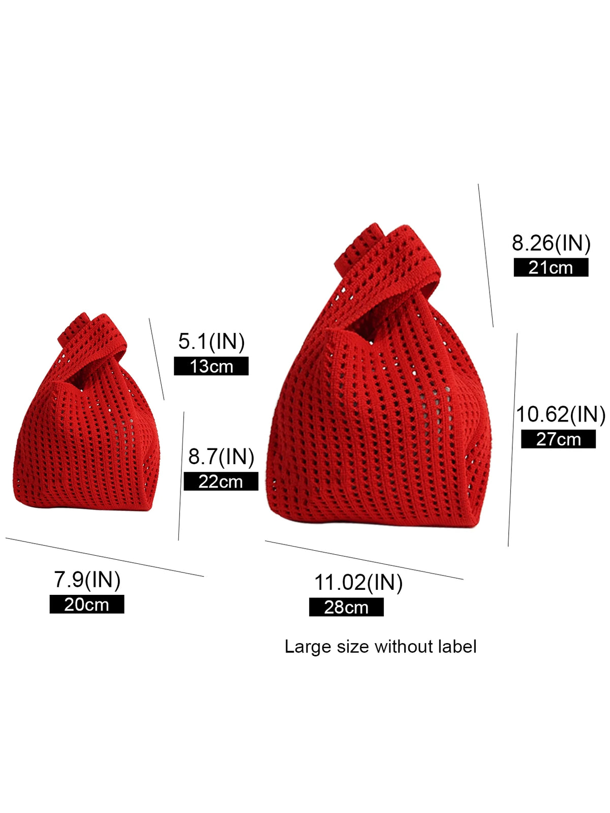Handmade Knit Handbag Women Mini Shoulder Bag Female Casual Color Wide Stripe Plaid Tote Bag Student Cell Phone Package