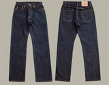 Red Tornado NOIR 21oz Selvedge Denim Straight Cut Jeans Indigo Rugged Style Men Pants
