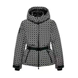 Women's Hooded Winter Parka – Insulated Mid-Waist Jacket with Adjustable Belt