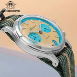 ADDIESDIVE 2025 NEW Watch of Men 60min Chronograph Quartz Wristwatch Bubble Mirror Glass Luminous Waterproof Men's Watches 38mm