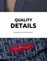 Vintage USA-Made Denim Suit Jacket – Chic Single-Breasted Streetwear