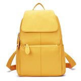 Zency Stylish White Black Genuine Leather Women Backpack A++ Quality Anti-theft Large Capacity Knapsack Travel Designer Rucksack