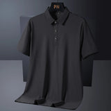 Men's Plus Size Ice Silk Polo Shirt – Quick Dry