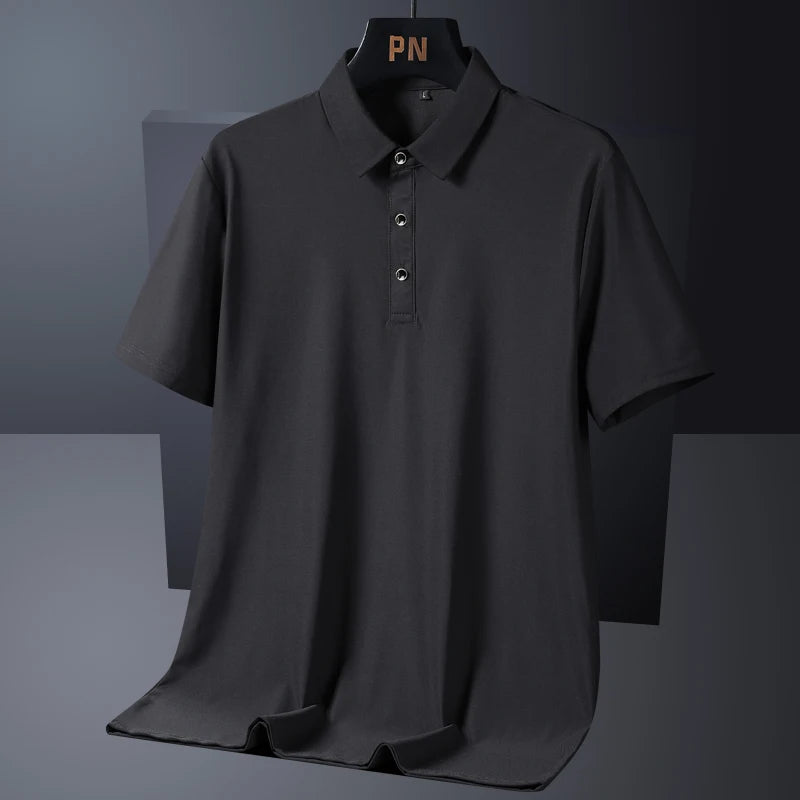 Men's Plus Size Ice Silk Polo Shirt – Quick Dry