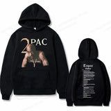 Tupac 2Pac Graphic Fleece Hoodie for Men