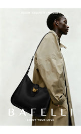 BAFELLI Genuine Leather Bucket Bag – Shoulder & Crossbody