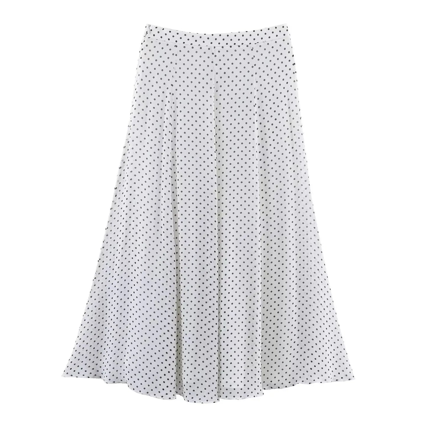 Polka Dot Printed Midi Skirts Two Piece Sets for Women 2025 Summer Chic Bow Tied Blouse Top Suits Woman 2 Piece Outfits