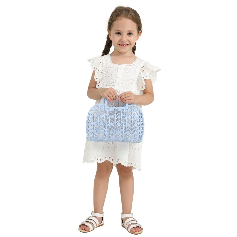 Girls' Woven Basket Tote Bag – Disassemble & Play