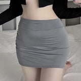Women's Stretch Knit Pencil Mini Skirt