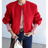 Women’s Cropped Bomber Jacket