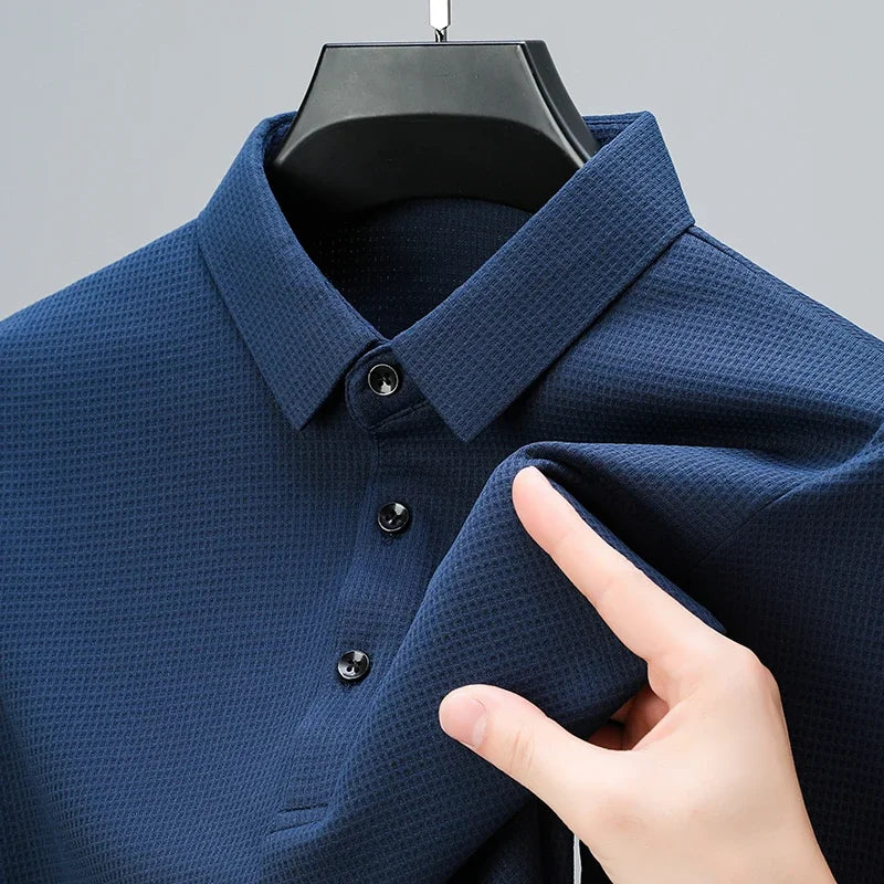 Men's USA-Made Long Sleeve Performance Polo