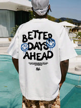 "Better Days Ahead" Oversized Graphic Tee