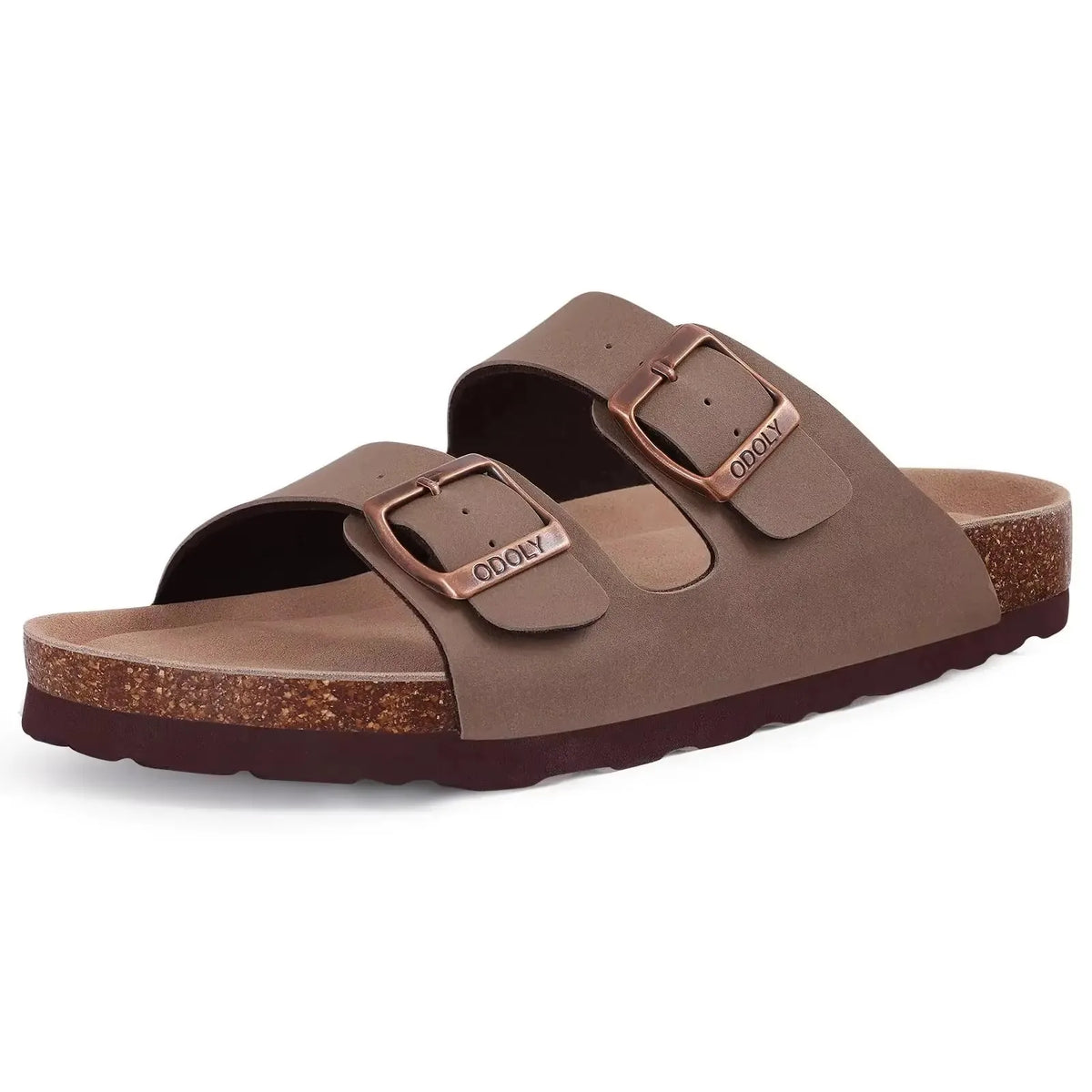 Women’s Suede Sandals with Cork Footbed