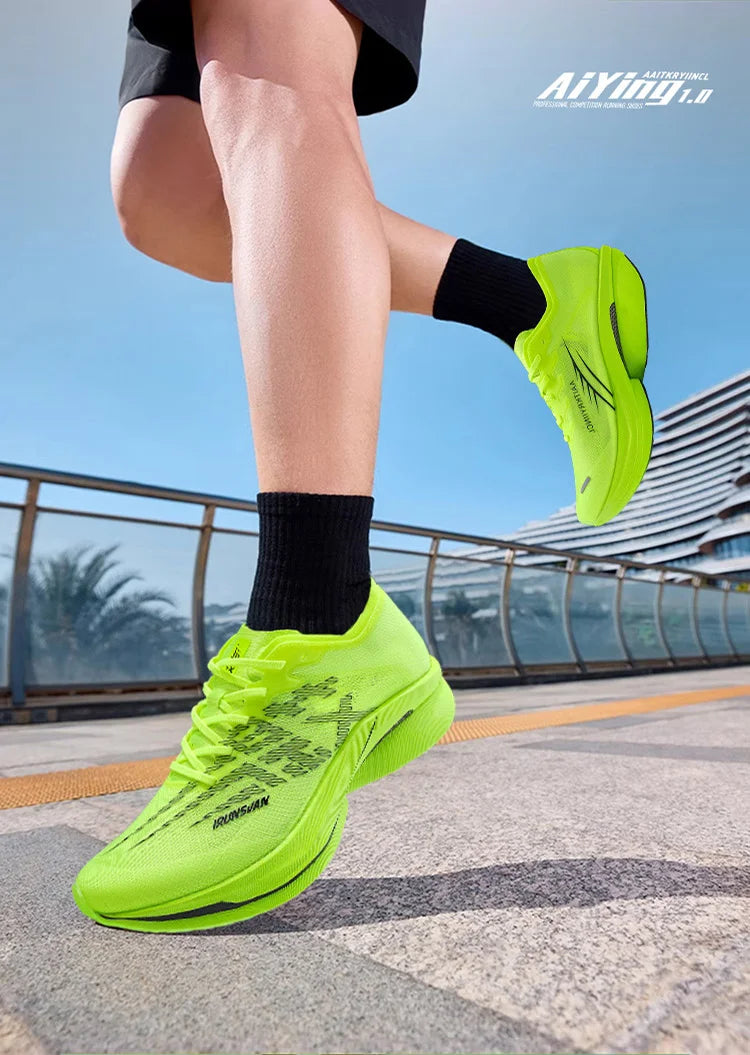 IRUNSVAN Carbon Plate Sports Shoes Marathon Professional Running Shoes Shock Absorbent Breathable Jogging Shoes Unisex 095