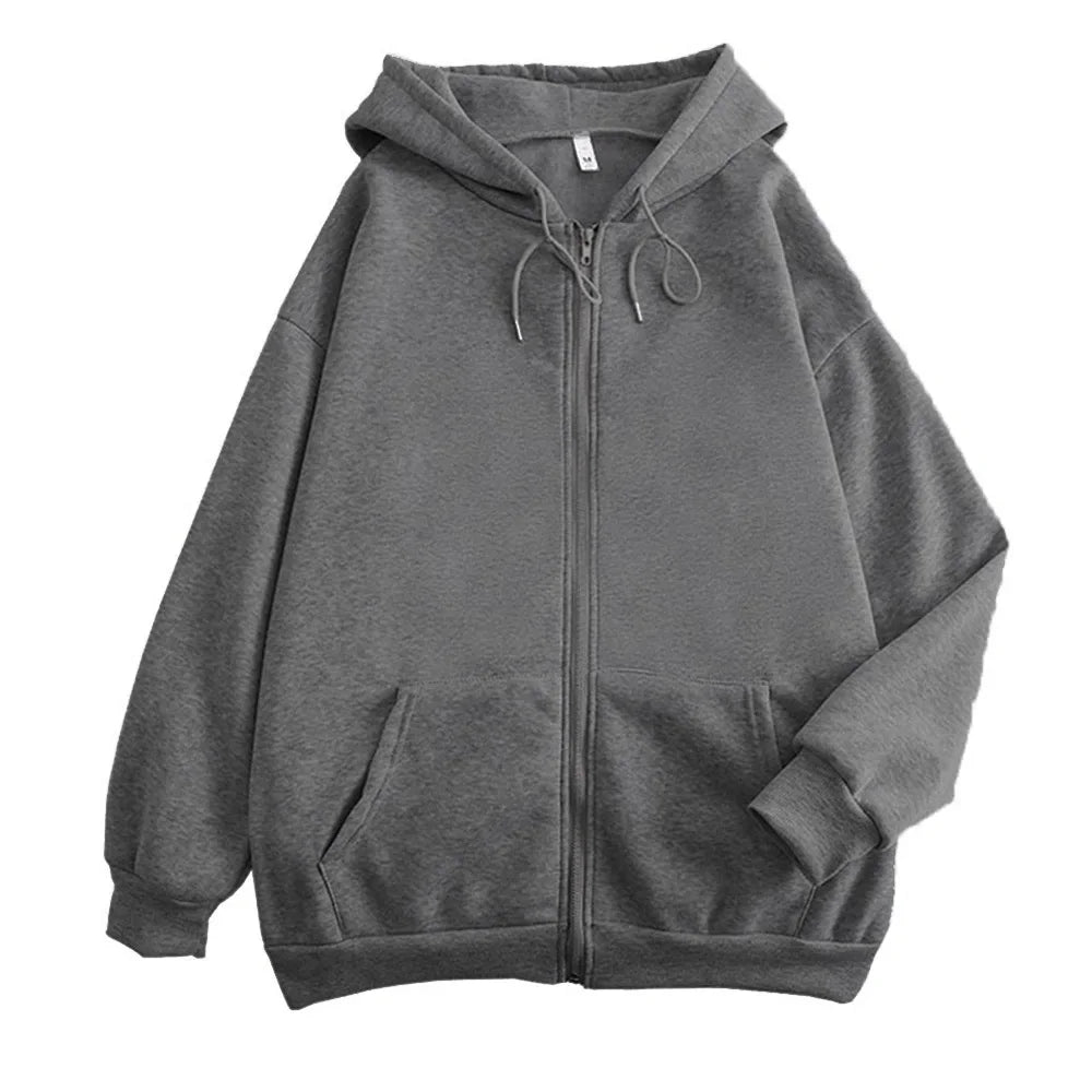 Men’s Solid Zip-Up High Street Hoodie