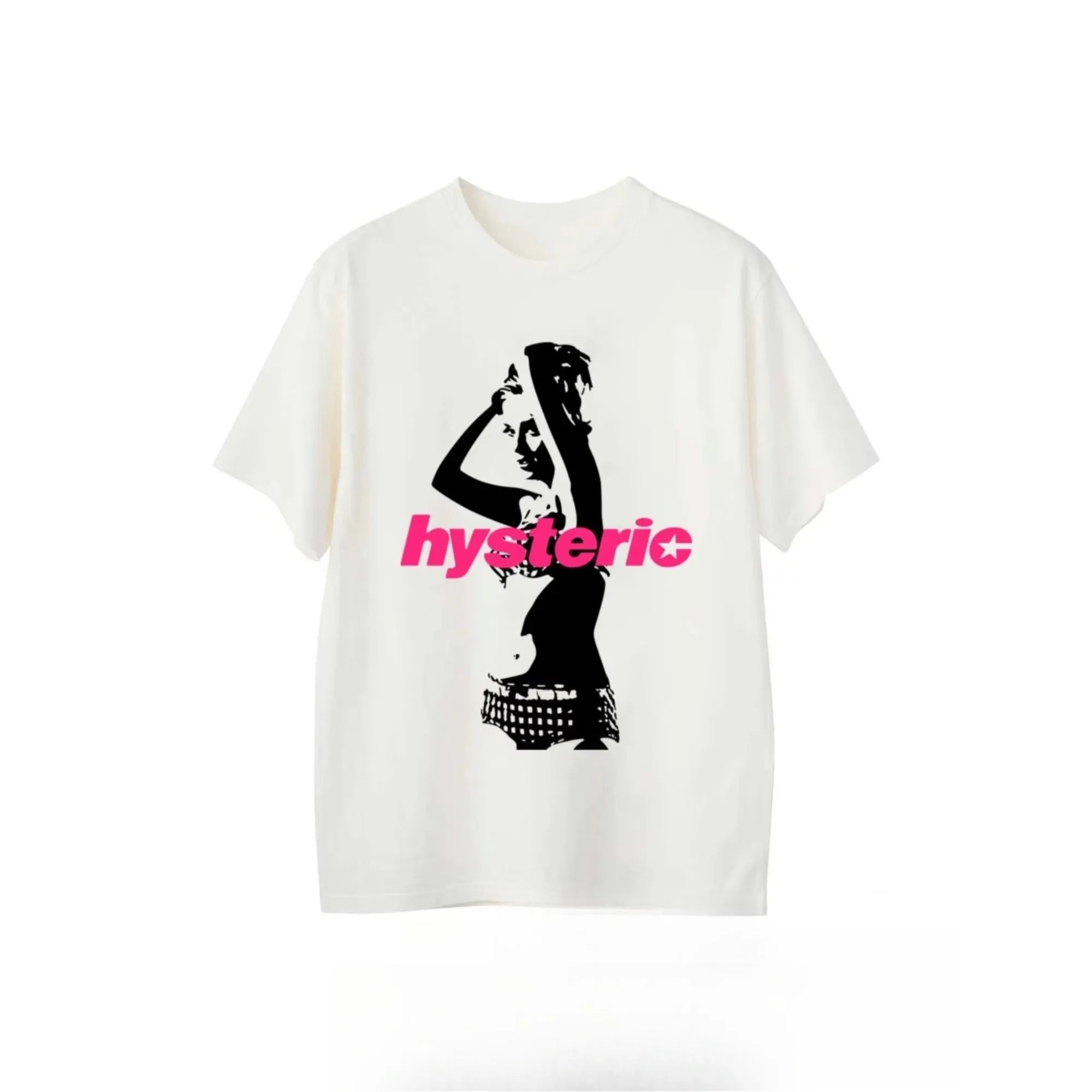 Hysteric Graphic Tee – Unisex Street Style, Summer 2025