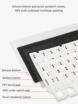Ajazz AK820/AK820Pro Gaming Mechanical Keyboard Bluetooth 5.1/Wireless/wired  Custom Keyboard With Heat Exchange Sealed Button
