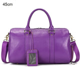 Natural Cowskin Travel Bags Waterproof Men's Leather Overnight Bag Handbag For Plane Luggage Men Male Weekend Bag Business 55cm