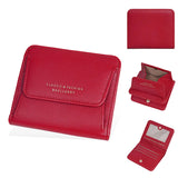 Fashionable Mini Women Wallet Name Engraving High-Quality Card Holder Simple Short Female Coin Purse Small Ladies Purse
