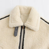 Faux-Fur Trimmed Moto Jacket