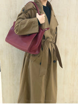 36cm Top-Grain Cowhide Tote — Effortless Everyday Elegance