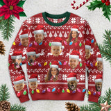Custom Your Photo 3D Print Ugly Christmas Sweater DIY Face Family Pullovers Funny Image Sweatshirt Personalized Xmas Gift Unisex