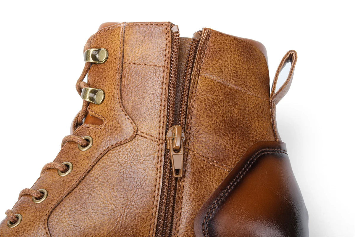 Retro Men Boots  Fashion Comfortable  Spring Leather Boots