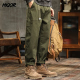 HIQOR Men's Relaxed Cargo Pants – Vintage Safari Style