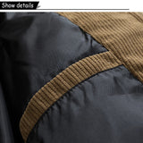 Autumn Winter Men Outdoor Removable Hooded Windbreak Jacket Coats Men Warm Outwear Casual Fashion Solid Parkas Jacket Male Tops