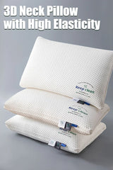 3D Neck Pillow with High Elasticity and Non Collapse Soft Neck Protection Single Person Sleeping Pillow Hotel Home Bedding