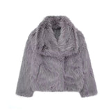 Chic Faux Fur Cropped Jacket