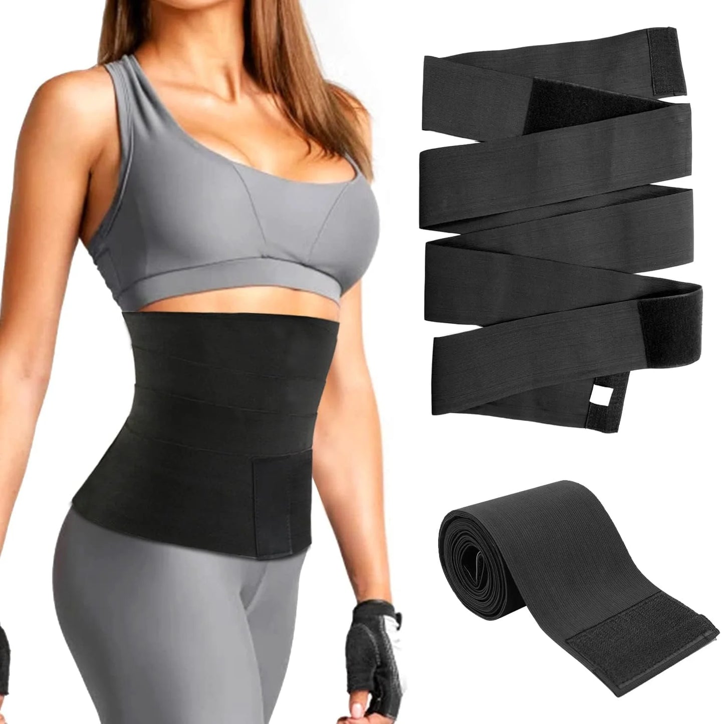 Invisible Snatch Bandage Wrap – Adjustable Waist Trainer & Tummy Trimmer Belt for Women