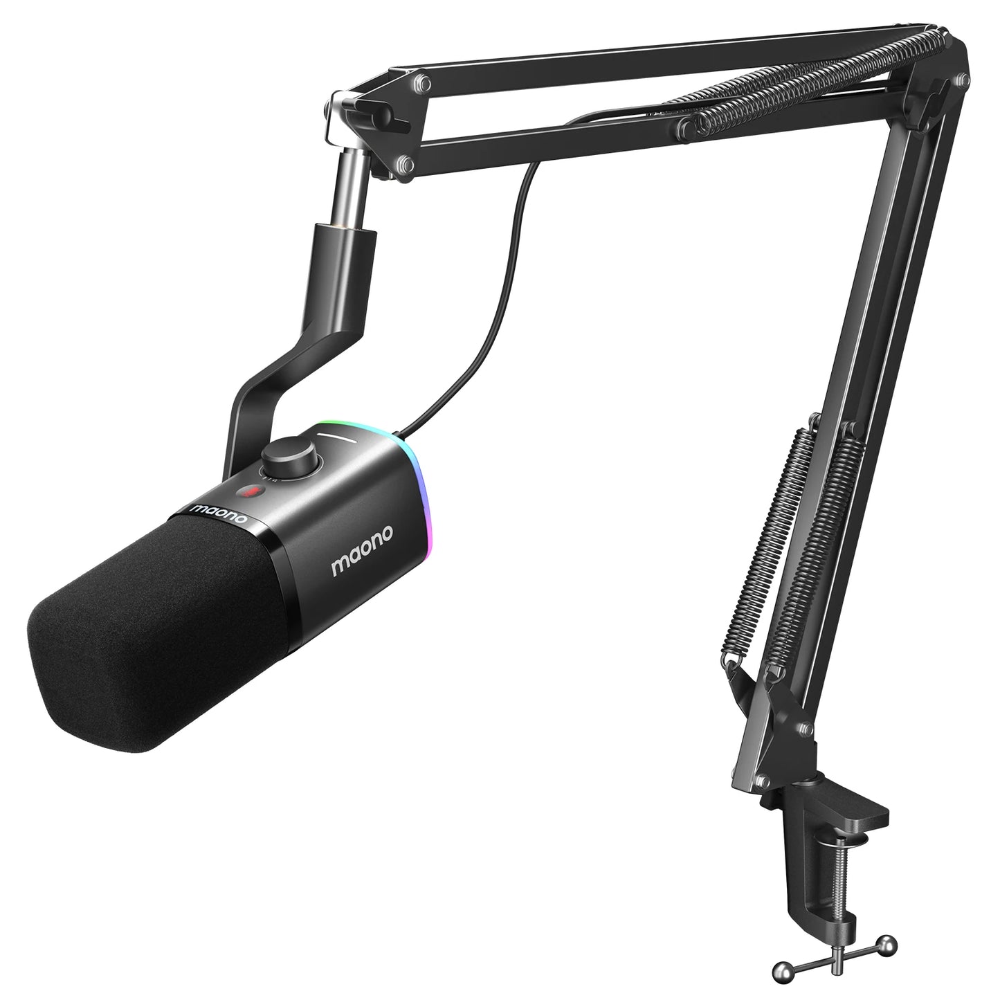 MAONO PD100X Dynamic Mic – USB/XLR, RGB & Noise Reduction