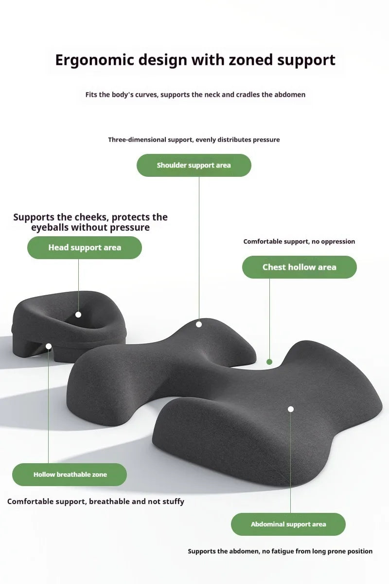 Professional Salon Facial Pillow for Face Down Massage, Ergonomic Face Cradle with Breathing Hole for Spa,Facial,Lash Extensions