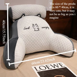 Ergonomic Reading Pillow with Adjustable Back Support,Soft Lumbar Support for Bed,Sofa, Chair,Breathable Polyester Fabric